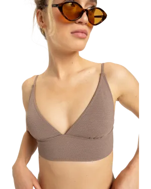 Lasca Tank Bikini-Oberteil in Tiefem Taubenblau