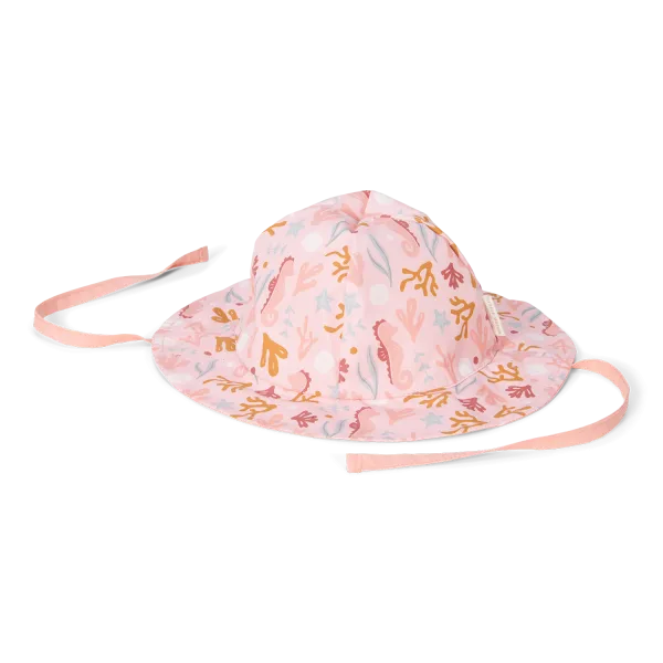 LD Umkehrbare Mütze Korallenmeer/ Rosa