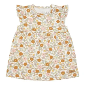 LD Ruffle Ärmelloses Kleid Bedruckt 50/56