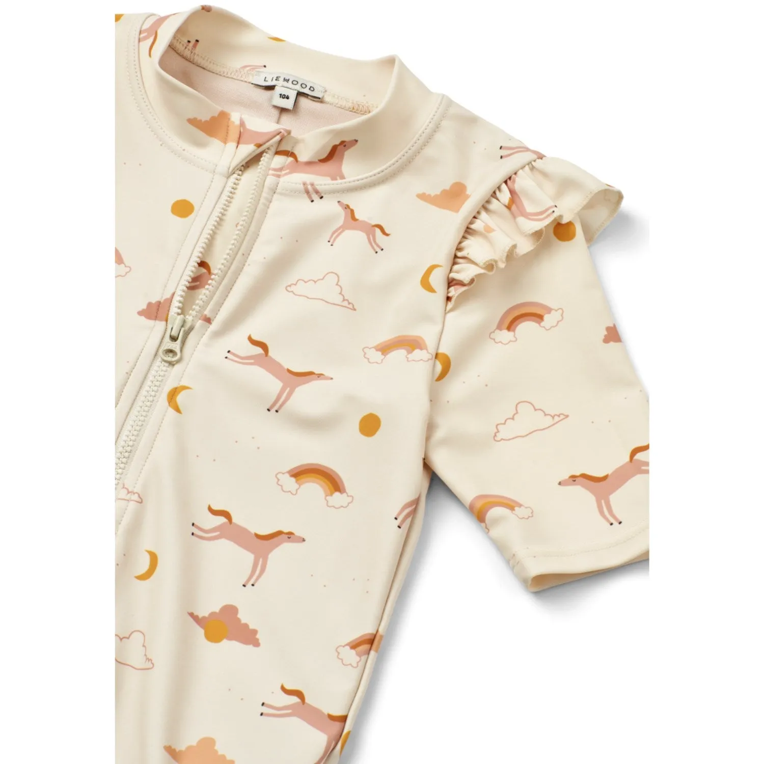 LIEWOOD Dream / Ecru Amel Gedruckter Badeanzug mit Overall Liewood