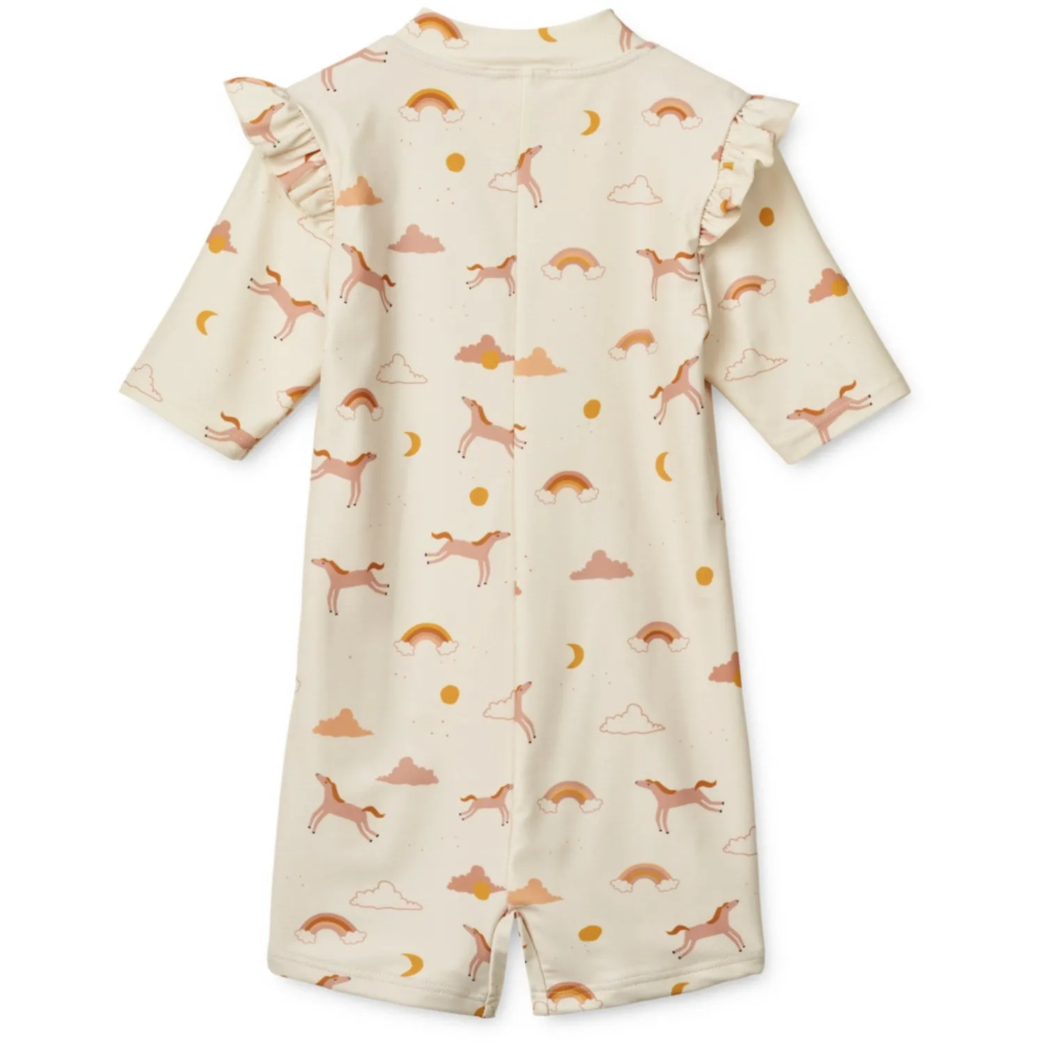 LIEWOOD Dream / Ecru Amel Gedruckter Badeanzug mit Overall Liewood
