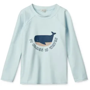 LIEWOOD Es Kommt In Wellen / Reiner Himmel Noah Platzierung Langarm Bade-Shirt Liewood