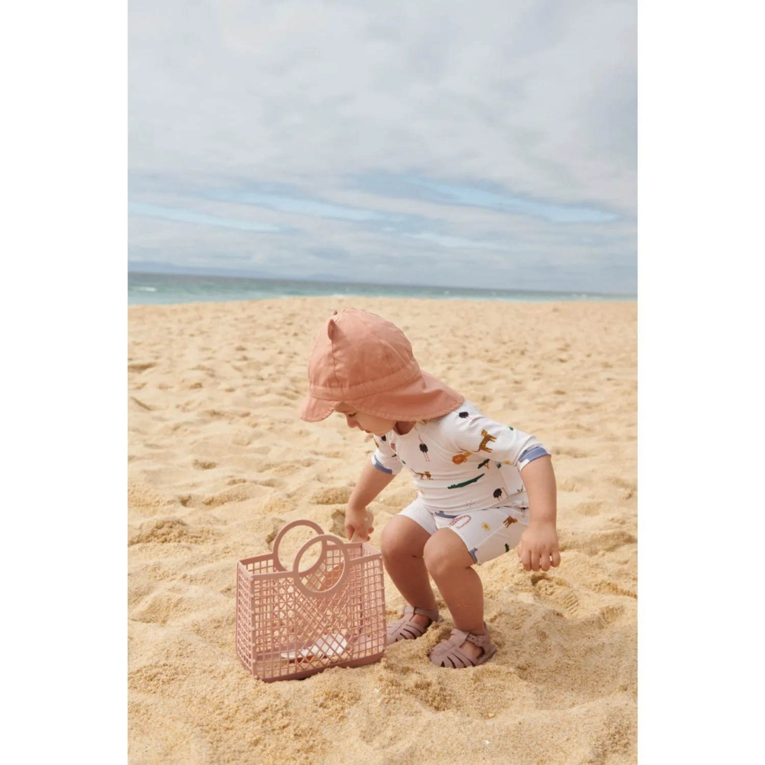 LIEWOOD Safari Sandfarbener Mix Thor Baby Schwimmanzug Liewood