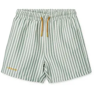 LIEWOOD Streifen Minze / Knackiges Weiß Duke Streifen Boardshorts Liewood
