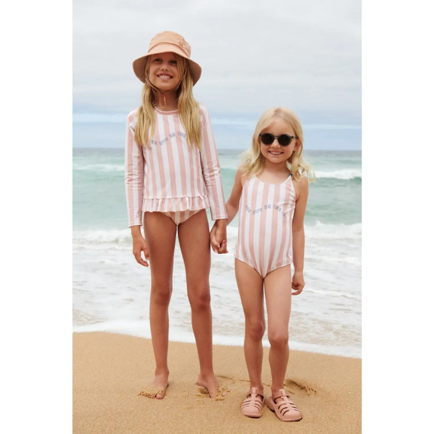 LIEWOOD Y/D Streifen Sorbet Rosa / Creme De La Creme Dagny Badeanzug-Set Liewood