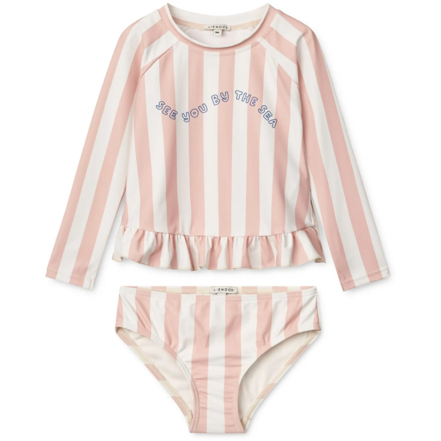 LIEWOOD Y/D Streifen Sorbet Rosa / Creme De La Creme Dagny Badeanzug-Set Liewood