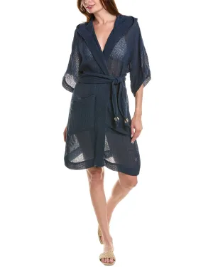 Lisa Marie Fernandez Kapuzen-Linen-Mix-Duster