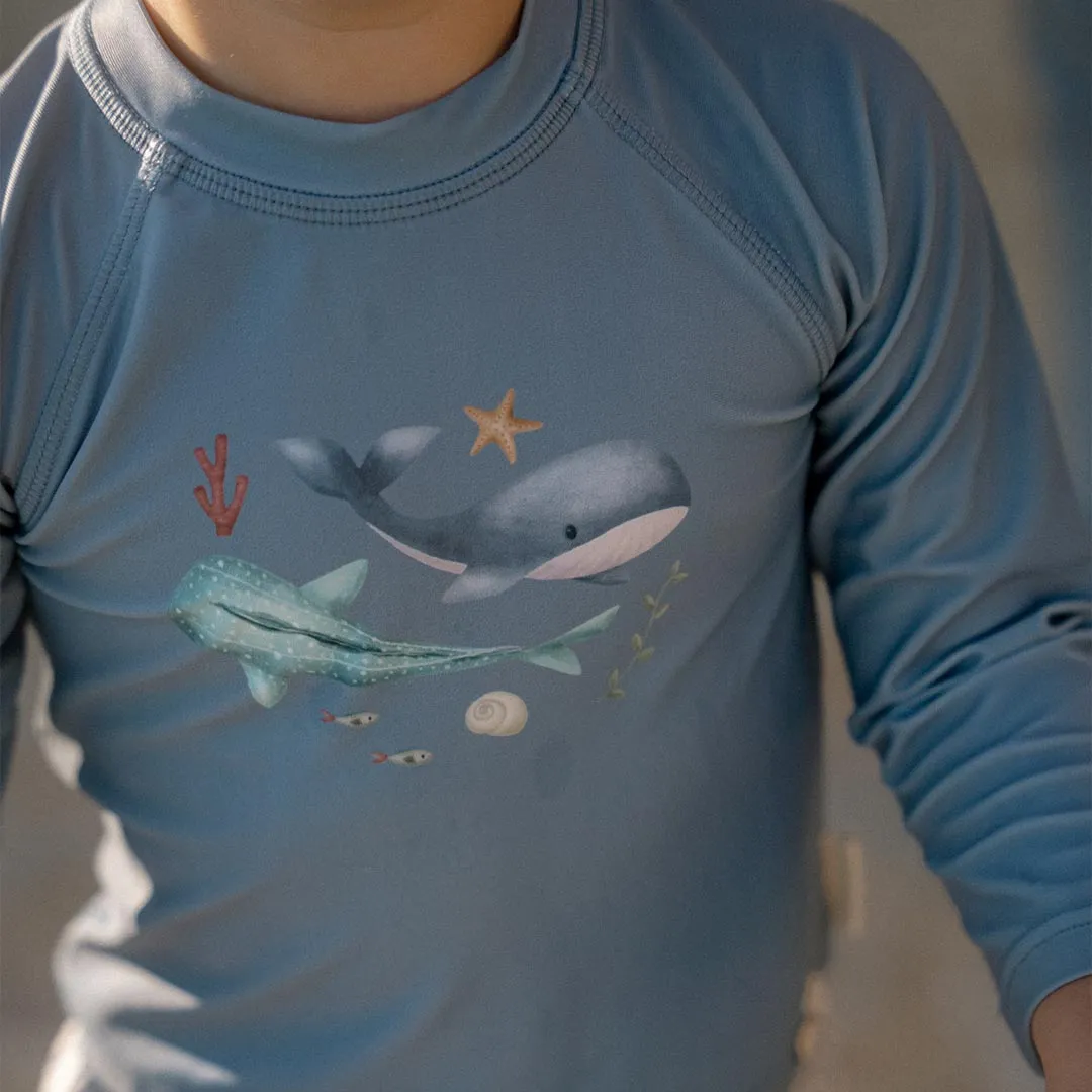 Little Dutch Rashguard Langarm - Ozeanblau Babykids Little Dutch