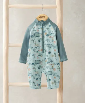 Langarmiger Wal-Print Rashsuit für Babys und Kinder von Mamas & Papas