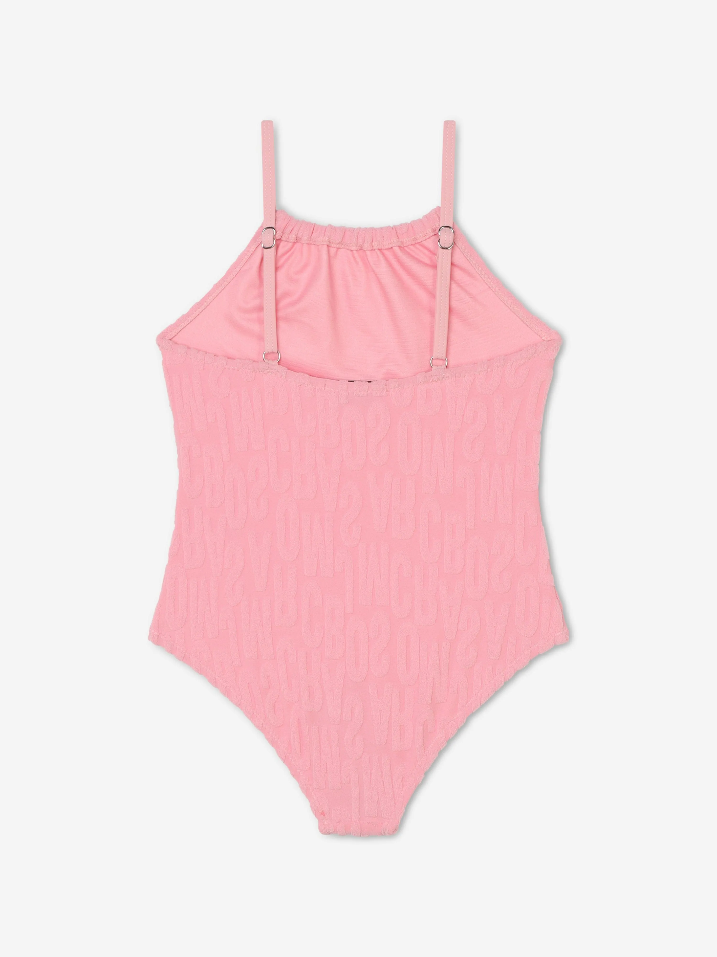 MARC JACOBS Girls Logo Badeanzug in Rosa