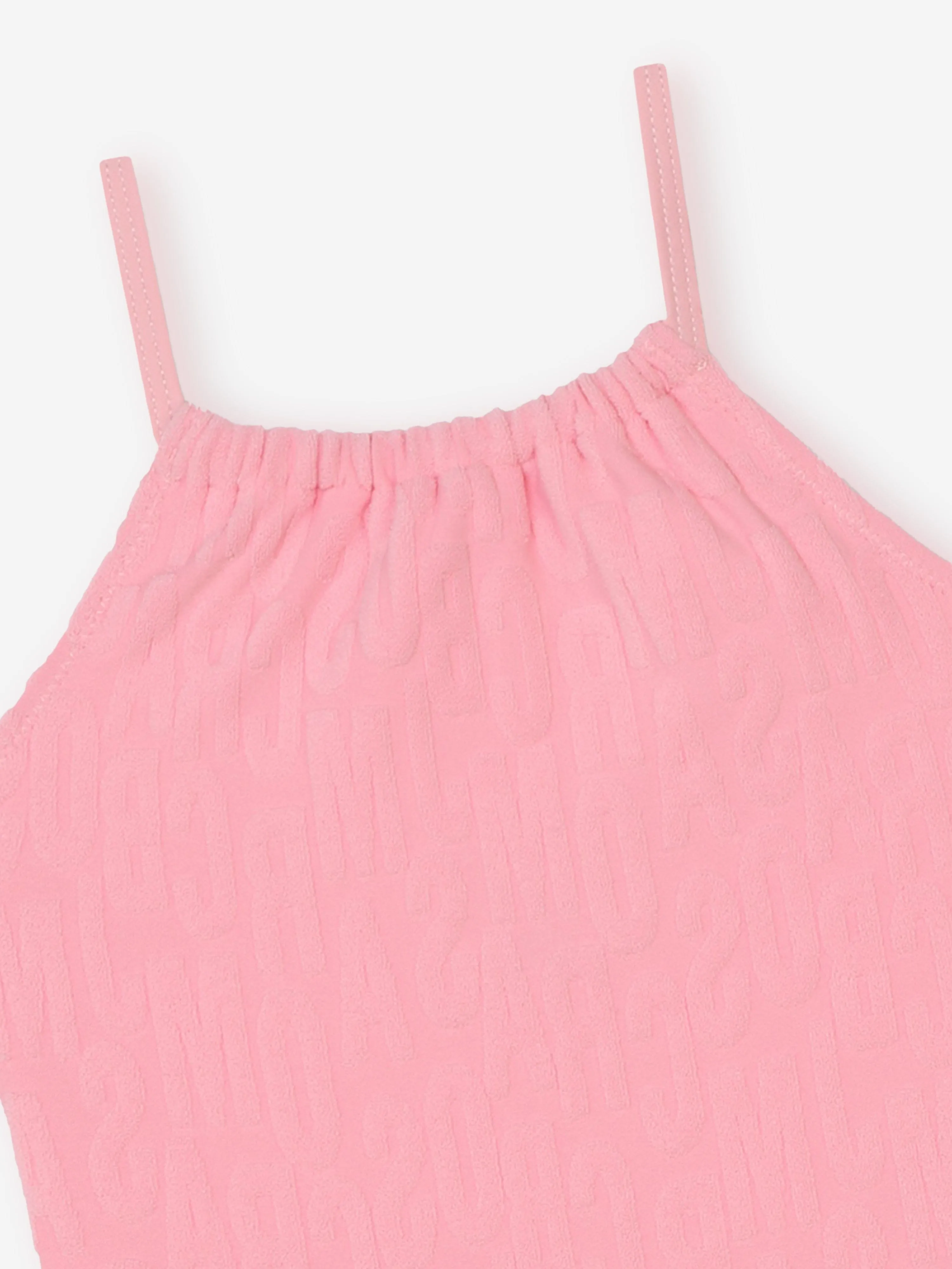 MARC JACOBS Girls Logo Badeanzug in Rosa