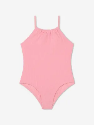 MARC JACOBS Girls Logo Badeanzug in Rosa