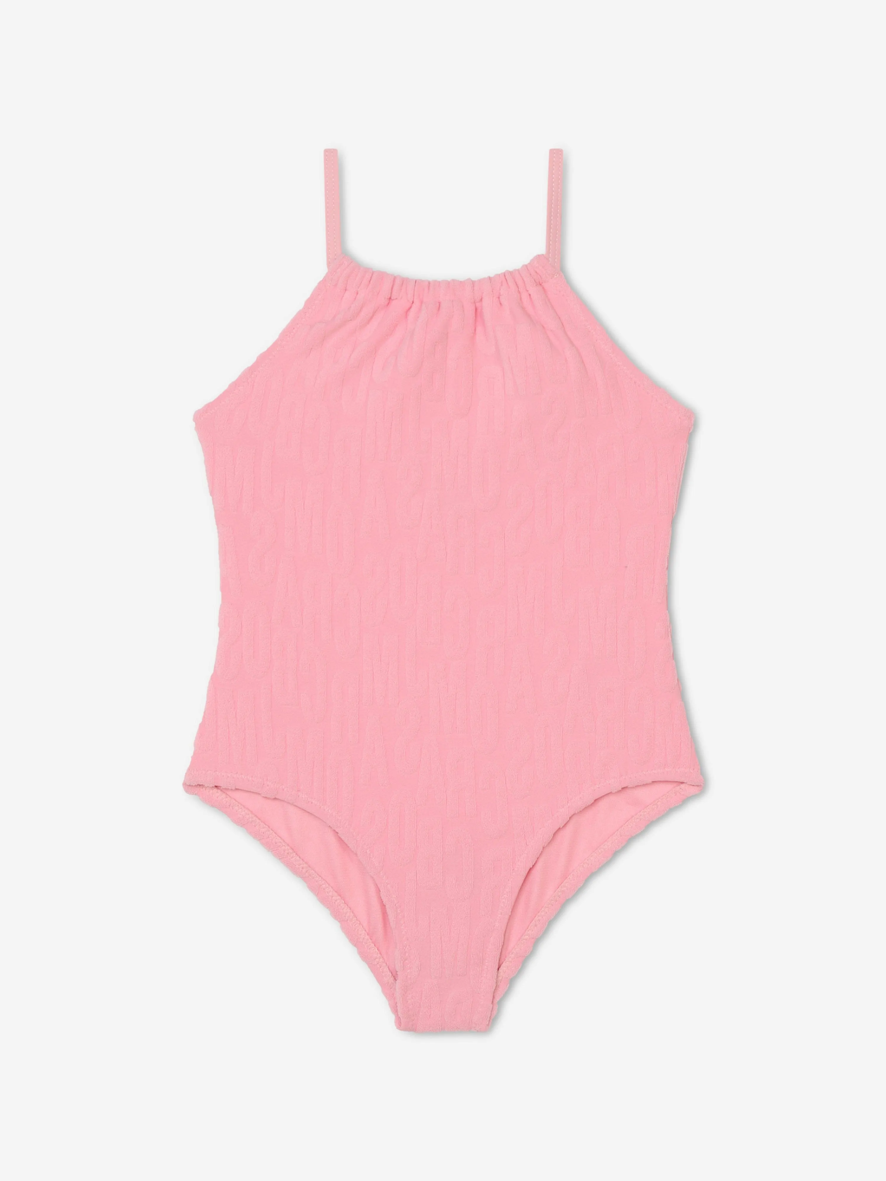 MARC JACOBS Girls Logo Badeanzug in Rosa