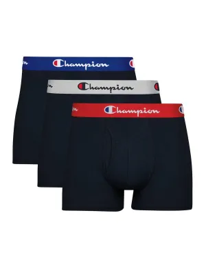 Herren Alltagskomfort Baumwoll-Stretch Feuchtigkeitstrunks 3er-Pack in Schwarz