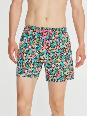 Herren Johnnie-O Chubbies 5,5-Zoll The Bloomerangs Badeshorts - Schwarz