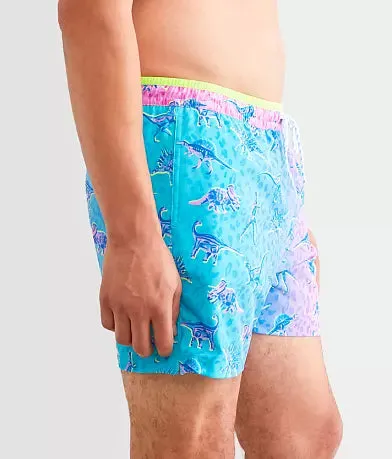 Herren Johnnie-O Chubbies 5,5-Zoll The Dino Delights Badeshorts - Türkis/Aqua