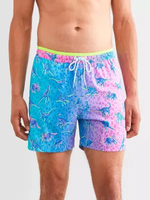 Herren Johnnie-O Chubbies 5,5-Zoll The Dino Delights Badeshorts - Türkis/Aqua