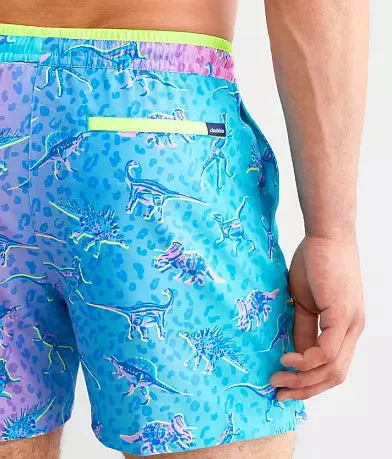 Herren Johnnie-O Chubbies 5,5-Zoll The Dino Delights Badeshorts - Türkis/Aqua