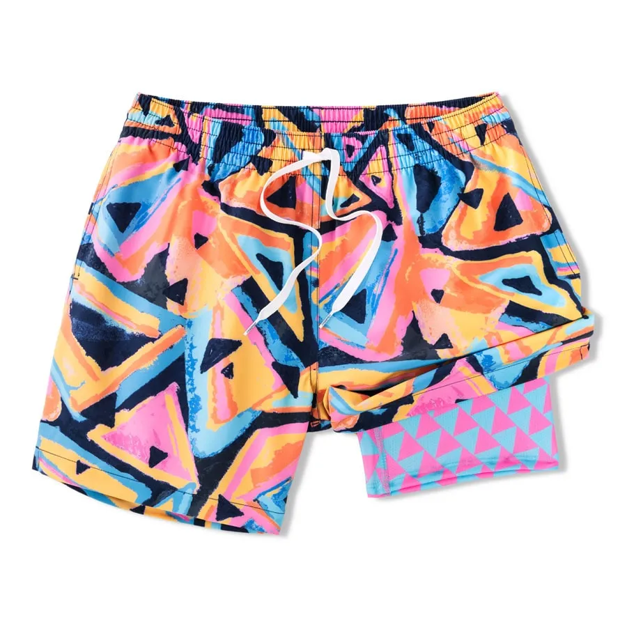 Herren Johnnie-O Chubbies 5,5-Zoll The Exploding Nachos Badehose - Knallrosa