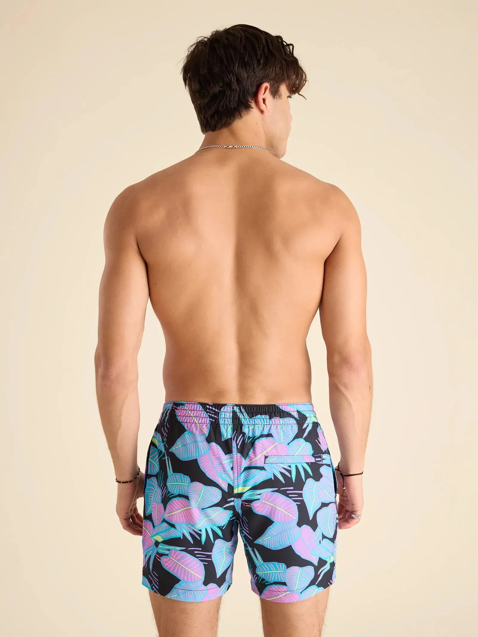Herren Johnnie-O Chubbies 5,5-Zoll The Fluorescent Funk Badeshorts - Schwarz