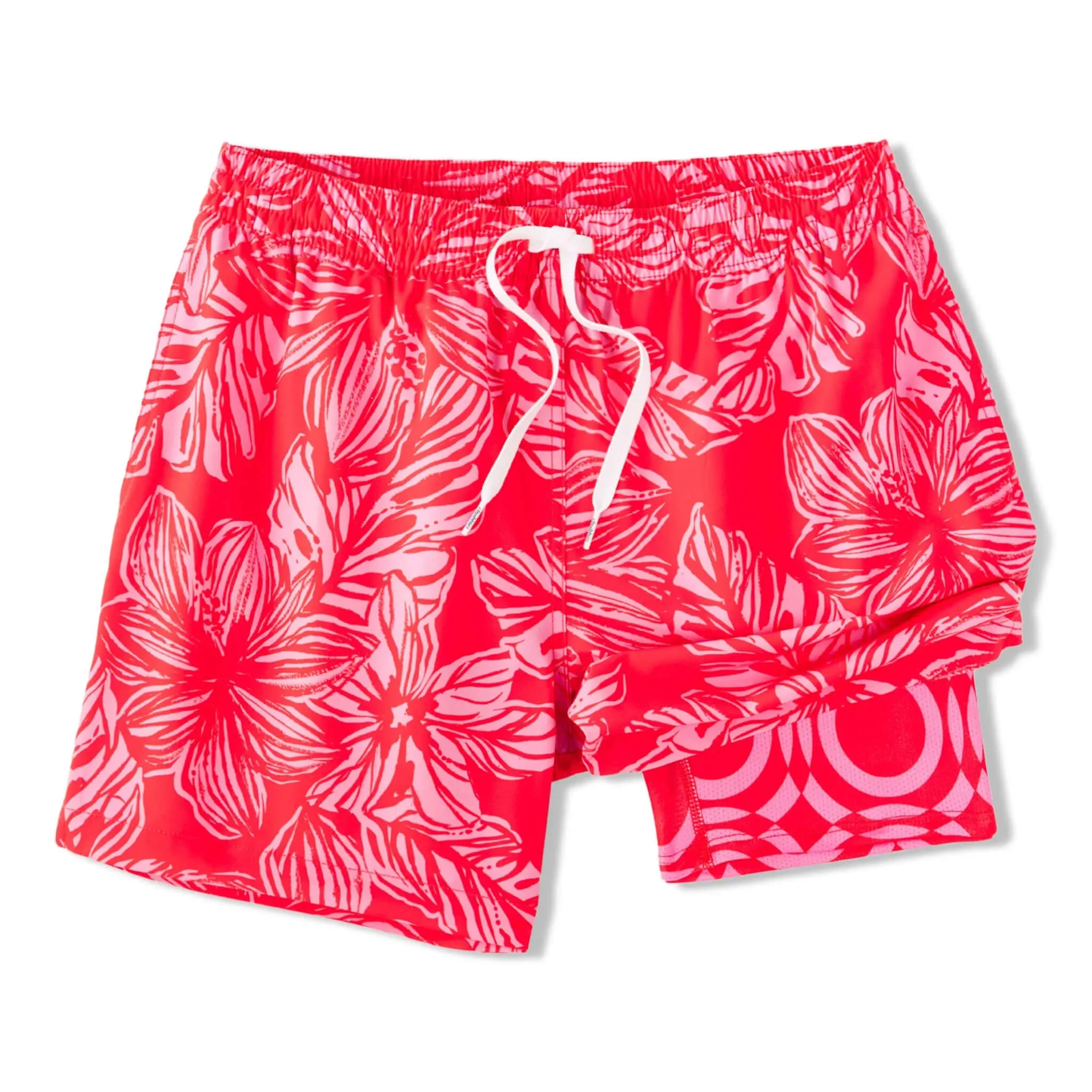 Herren Johnnie-O Chubbies 5,5-Zoll The Raz-matazz Badeshorts - Leuchtendes Rot