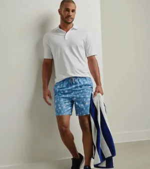 Herren Peter Millar Peter Millar Herren 7-Zoll Set Sail Badeshorts - Brook Blau