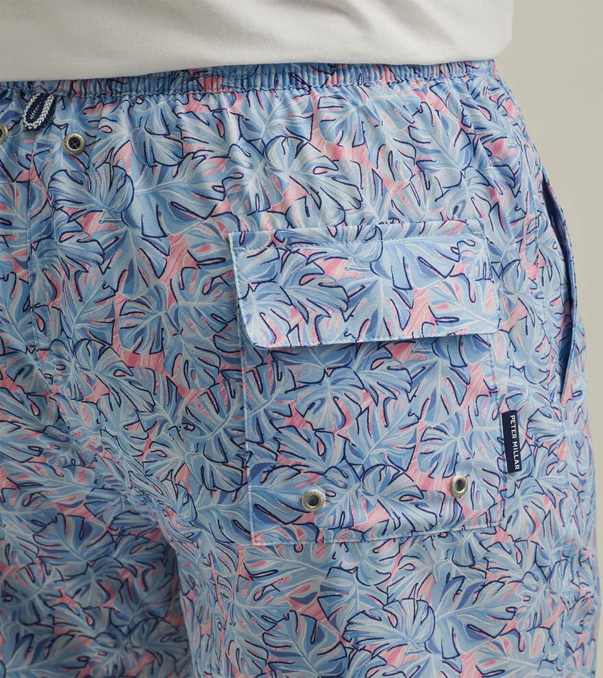Mens Peter Millar Peter Millar Herren 7-Zoll Sommer-Sonnenschutz-Badeshorts - Hafenblau