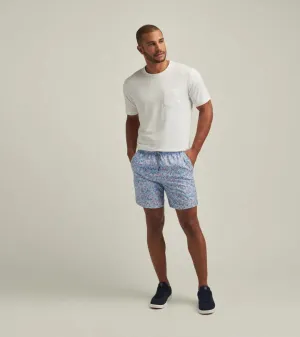Mens Peter Millar Peter Millar Herren 7-Zoll Sommer-Sonnenschutz-Badeshorts - Hafenblau