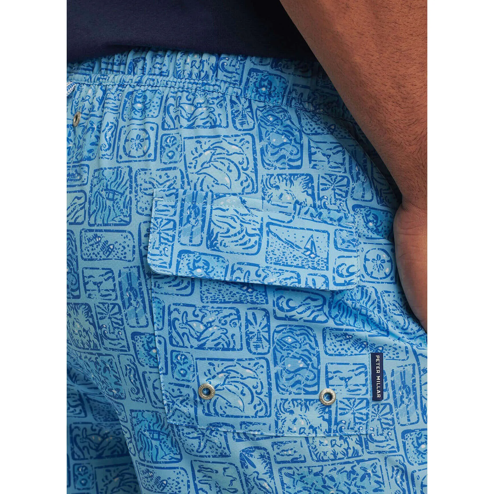 Herren Peter Millar Peter Millar Herren 7-Zoll Vitamin Sea Badeshorts - Maya Blau