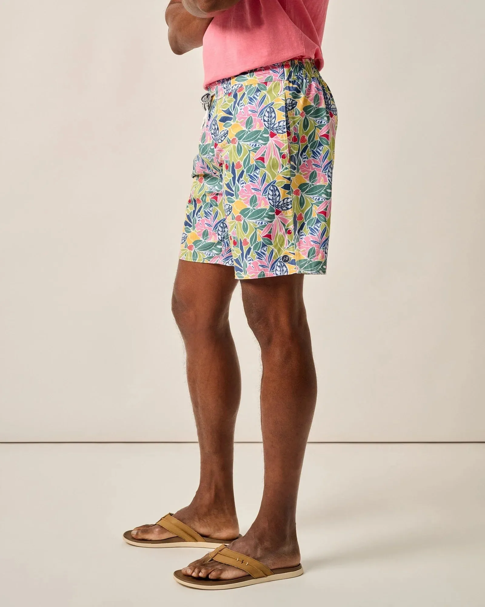 Herren Badehose Tori Richard Johnnie-O 7-Zoll Zest - Lake