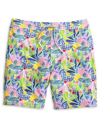Herren Badehose Tori Richard Johnnie-O 7-Zoll Zest - Lake