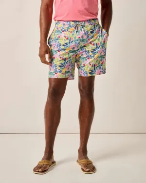 Herren Badehose Tori Richard Johnnie-O 7-Zoll Zest - Lake