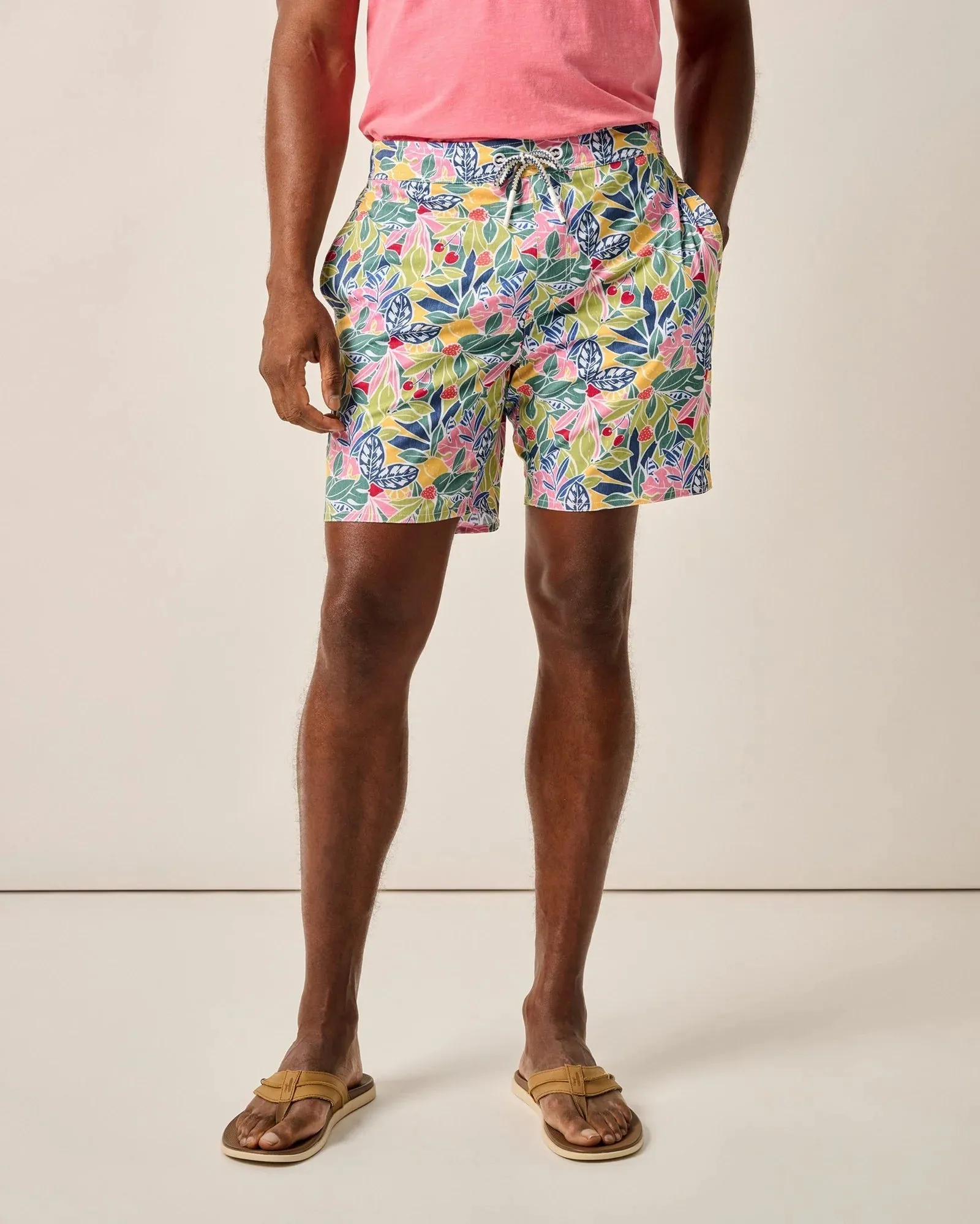 Herren Badehose Tori Richard Johnnie-O 7-Zoll Zest - Lake