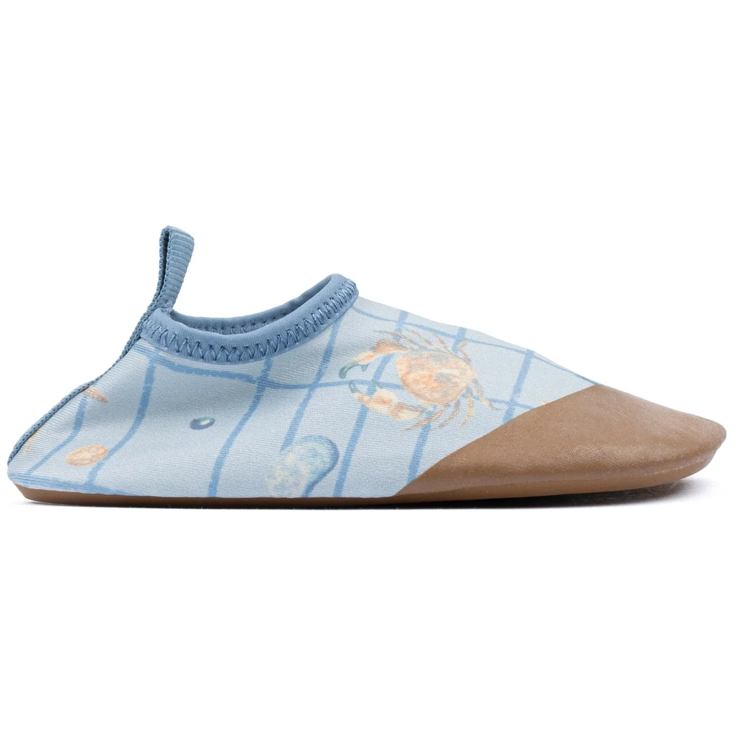 Mikk-Line Verblasste Denim AOP Badeschuhe Baby/Kinder_Mikk-Line
