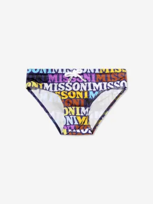 Missoni Boys Logo Badehose in Multicolor