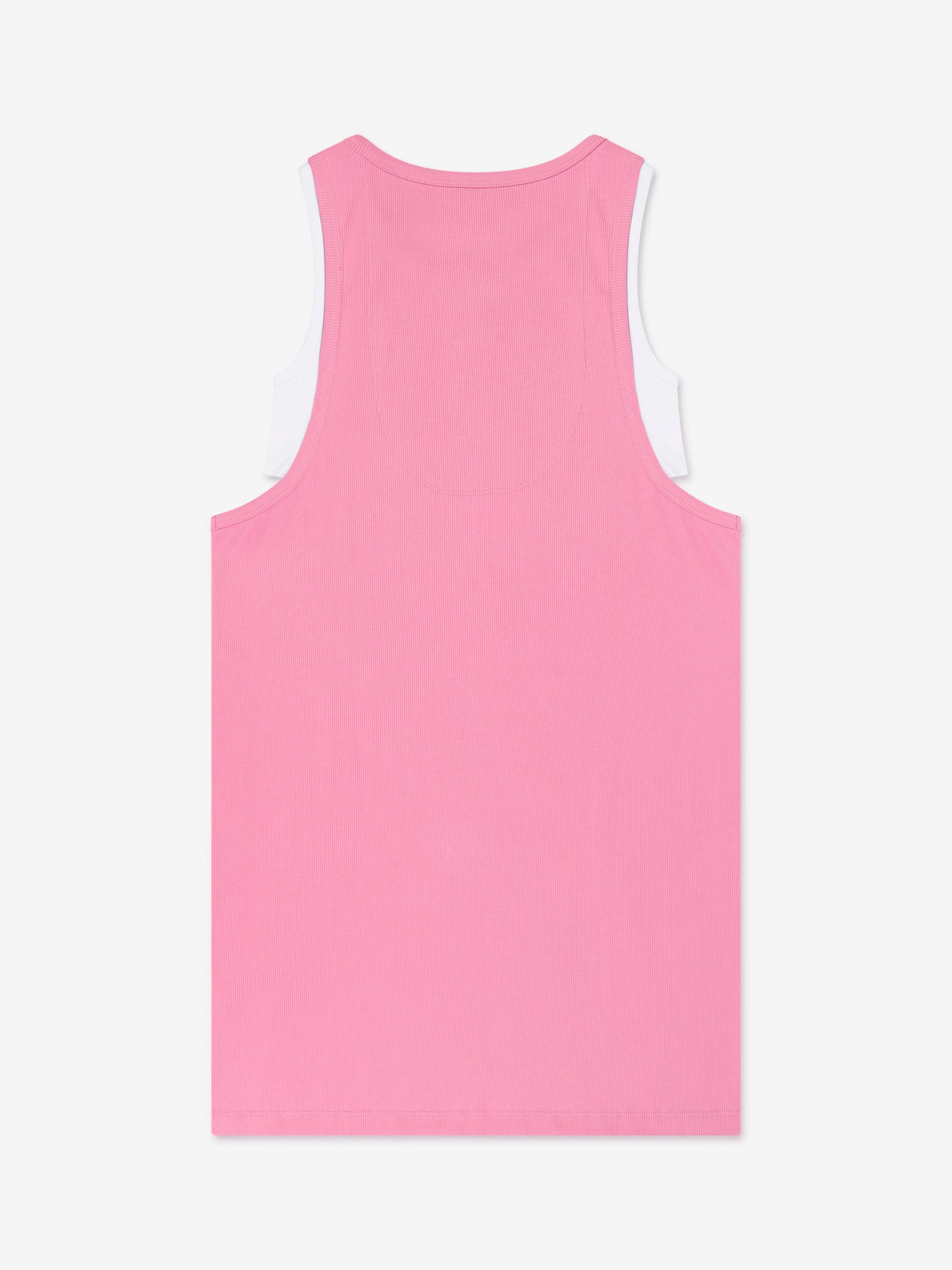 MM6 Maison Margiela Mädchen Ärmelloses Jersey-Kleid in Rosa