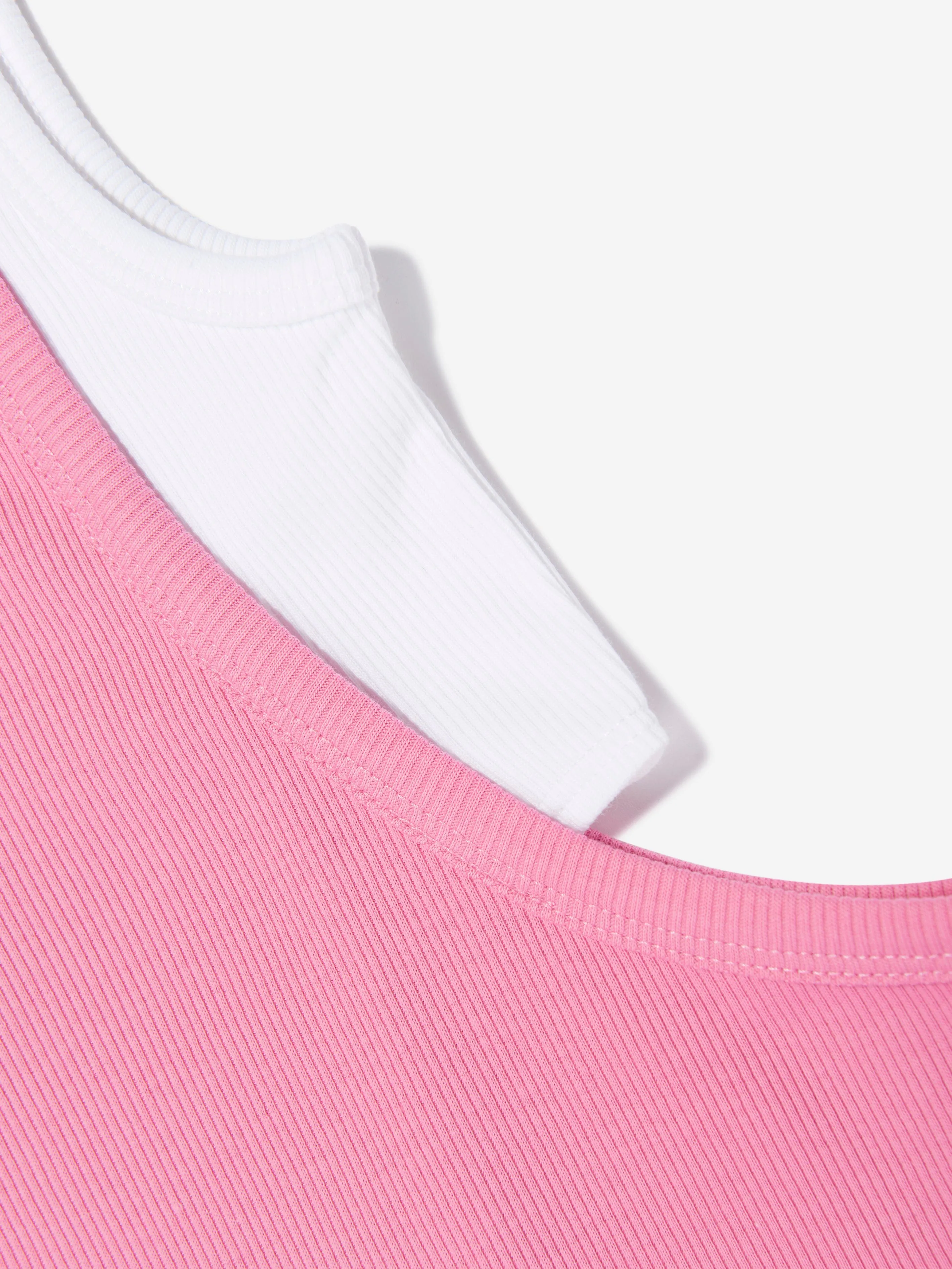 MM6 Maison Margiela Mädchen Ärmelloses Jersey-Kleid in Rosa