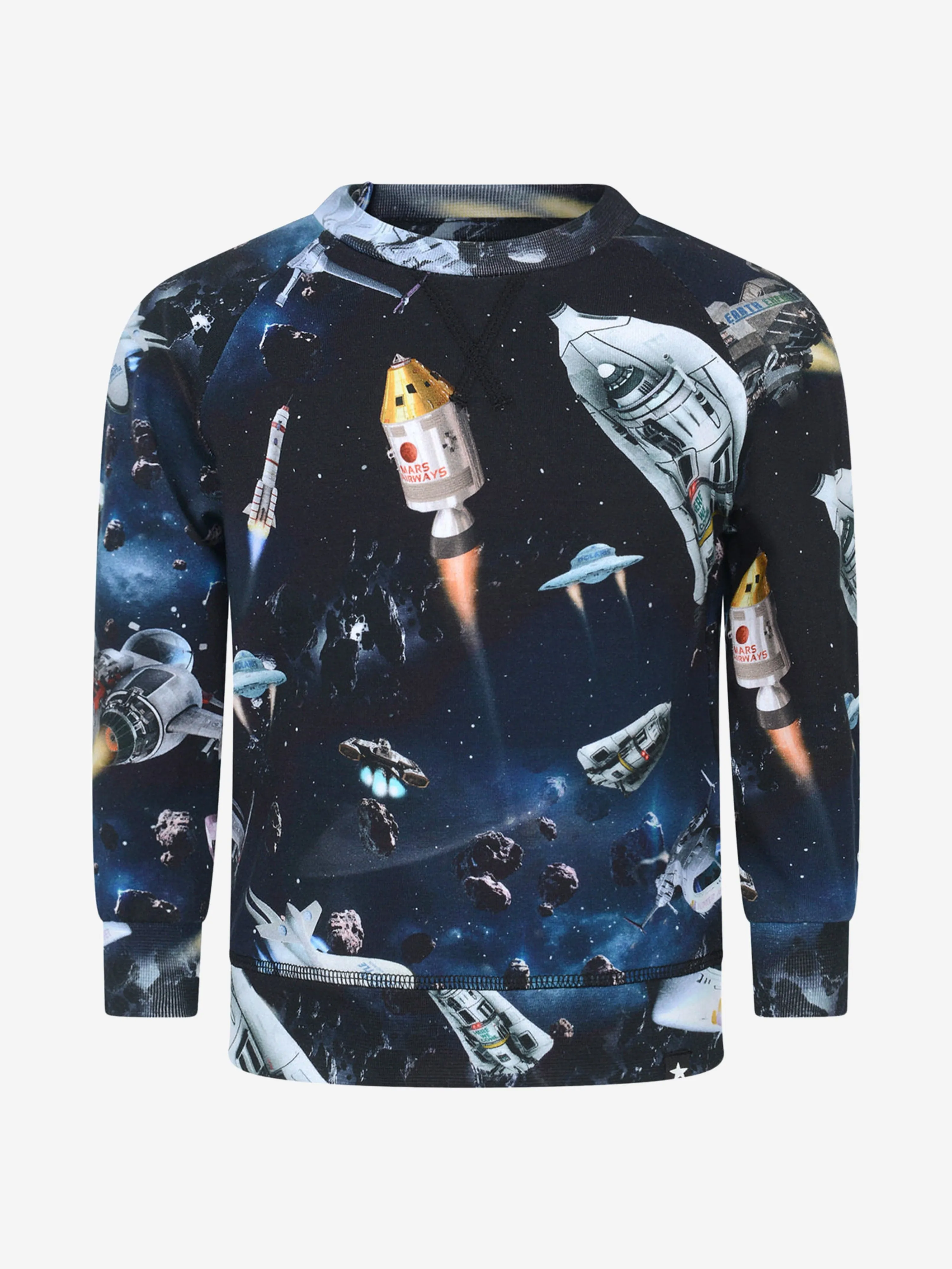 Molo Baby Boys Sweater mit Weltraum-Print
