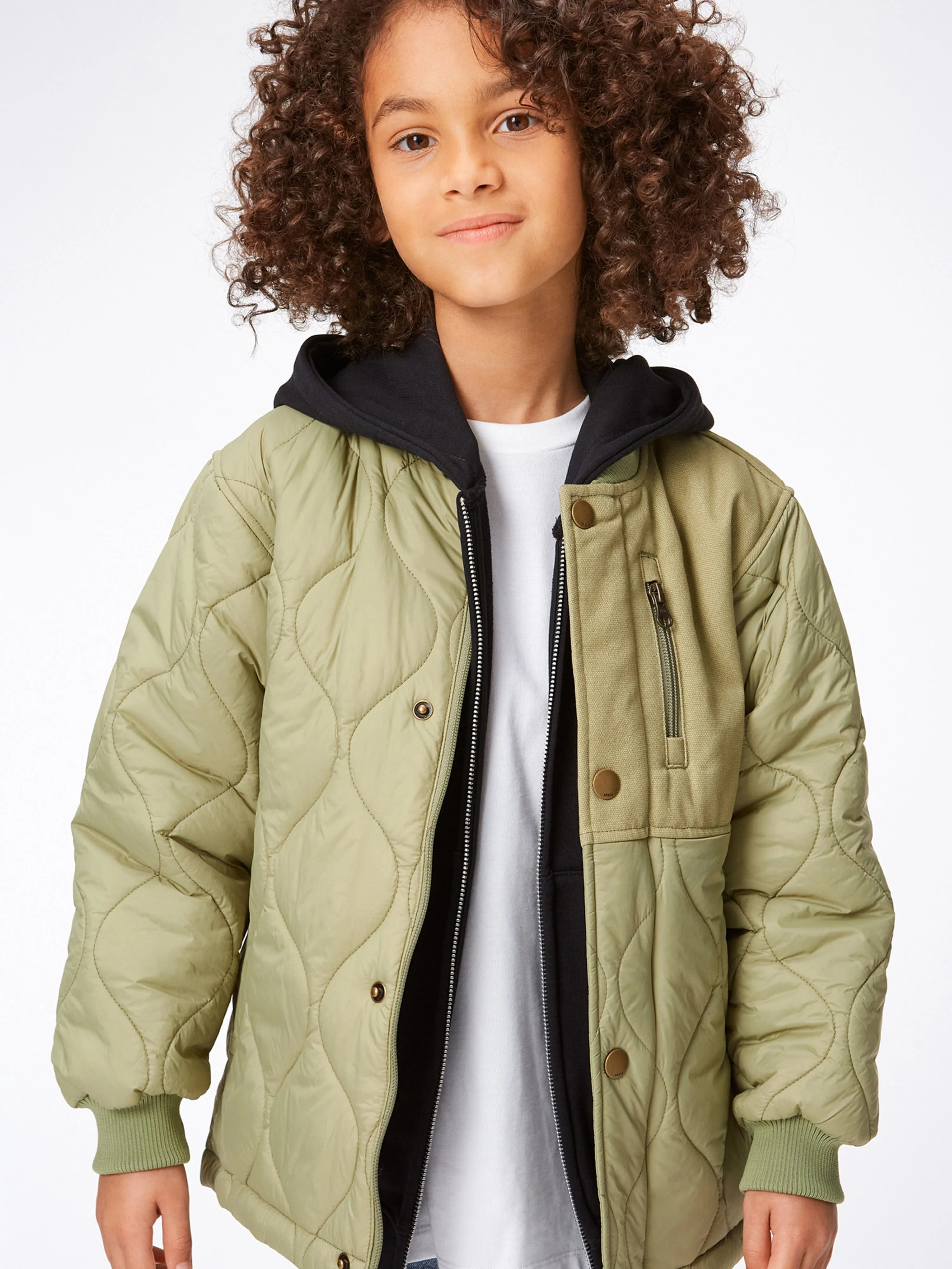 Molo Boys Steppjacke in Grün