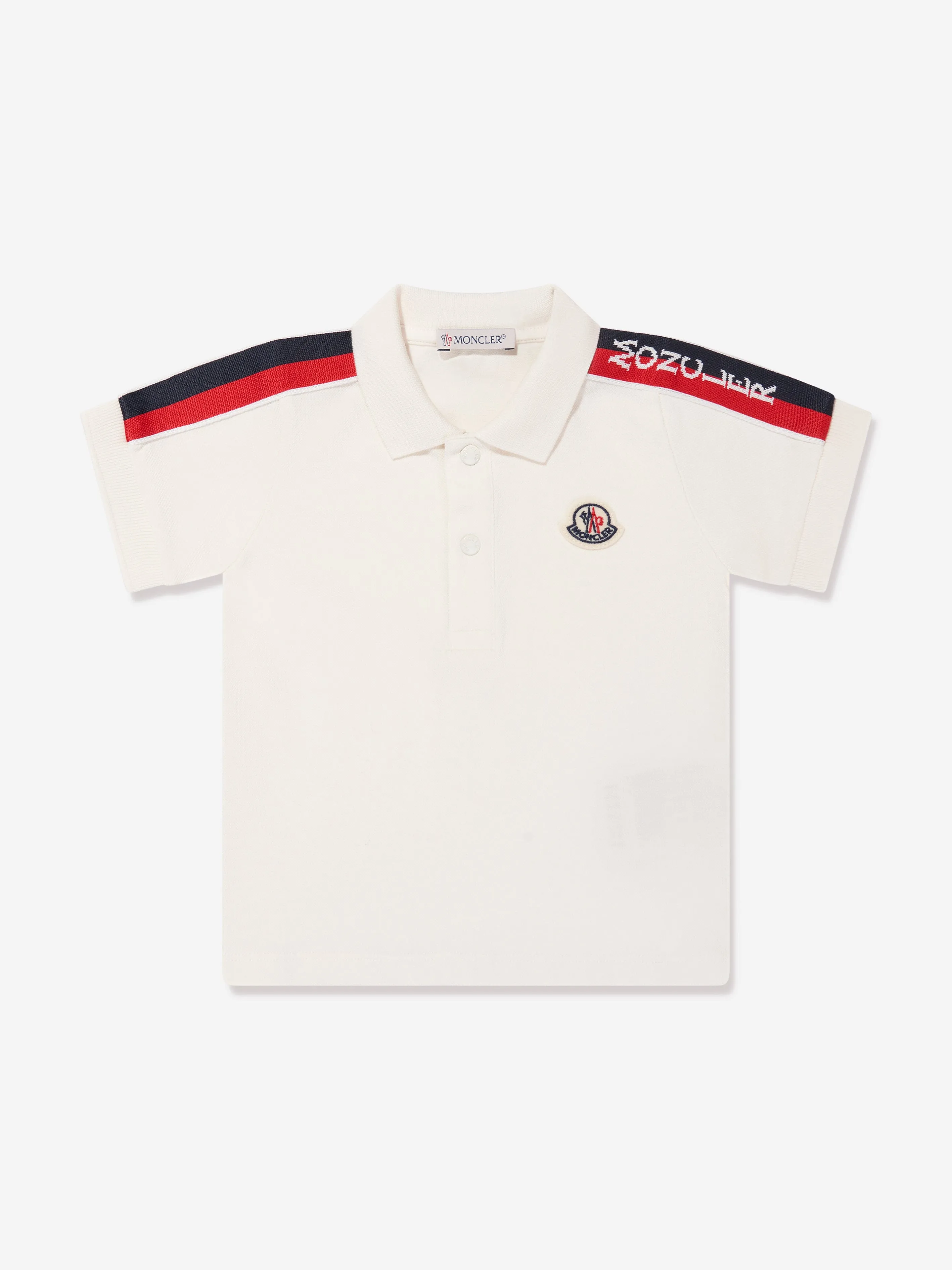 Moncler Enfant Baby Boys Polo-Shirt in Weiß