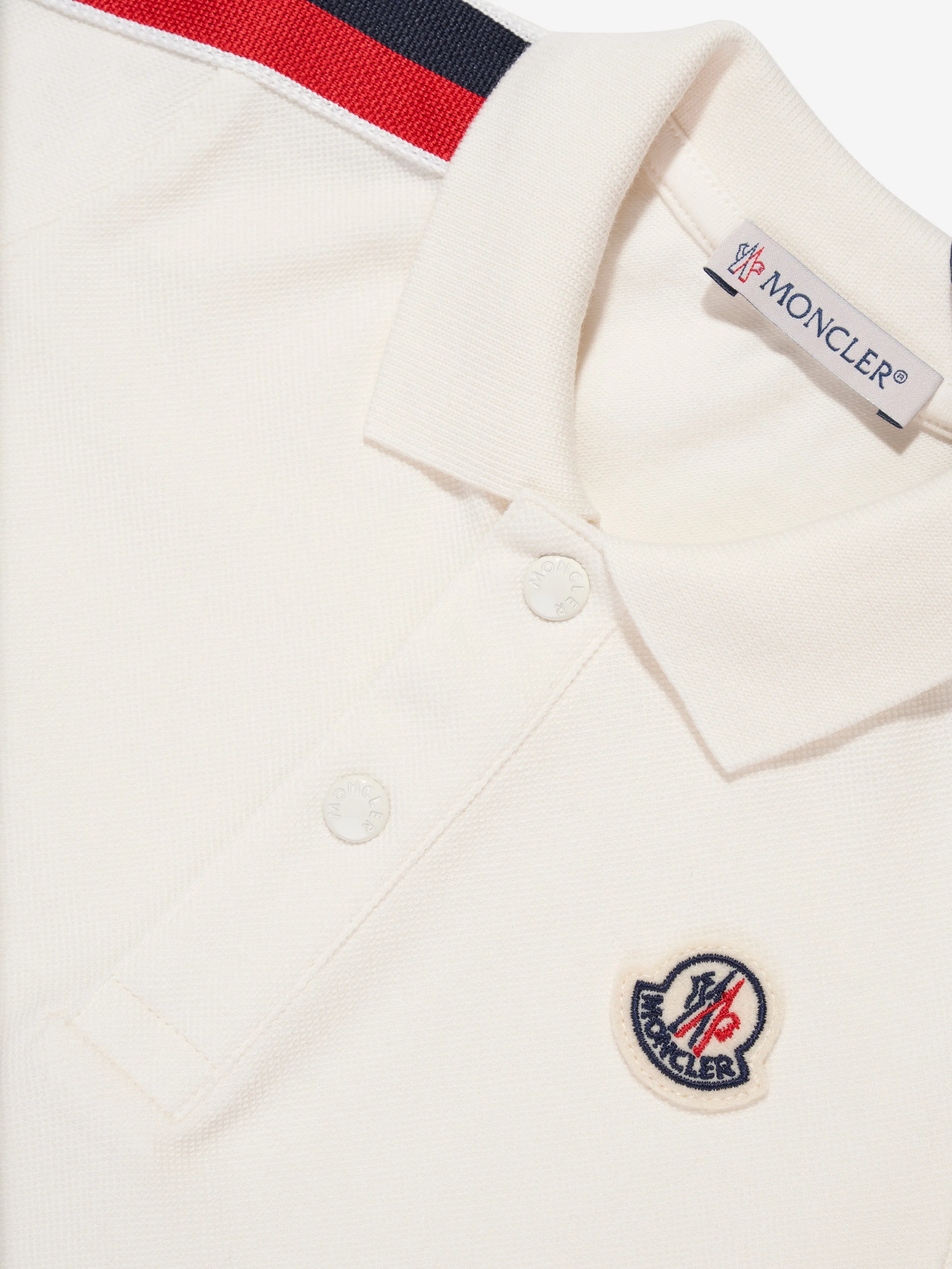 Moncler Enfant Baby Boys Polo-Shirt in Weiß