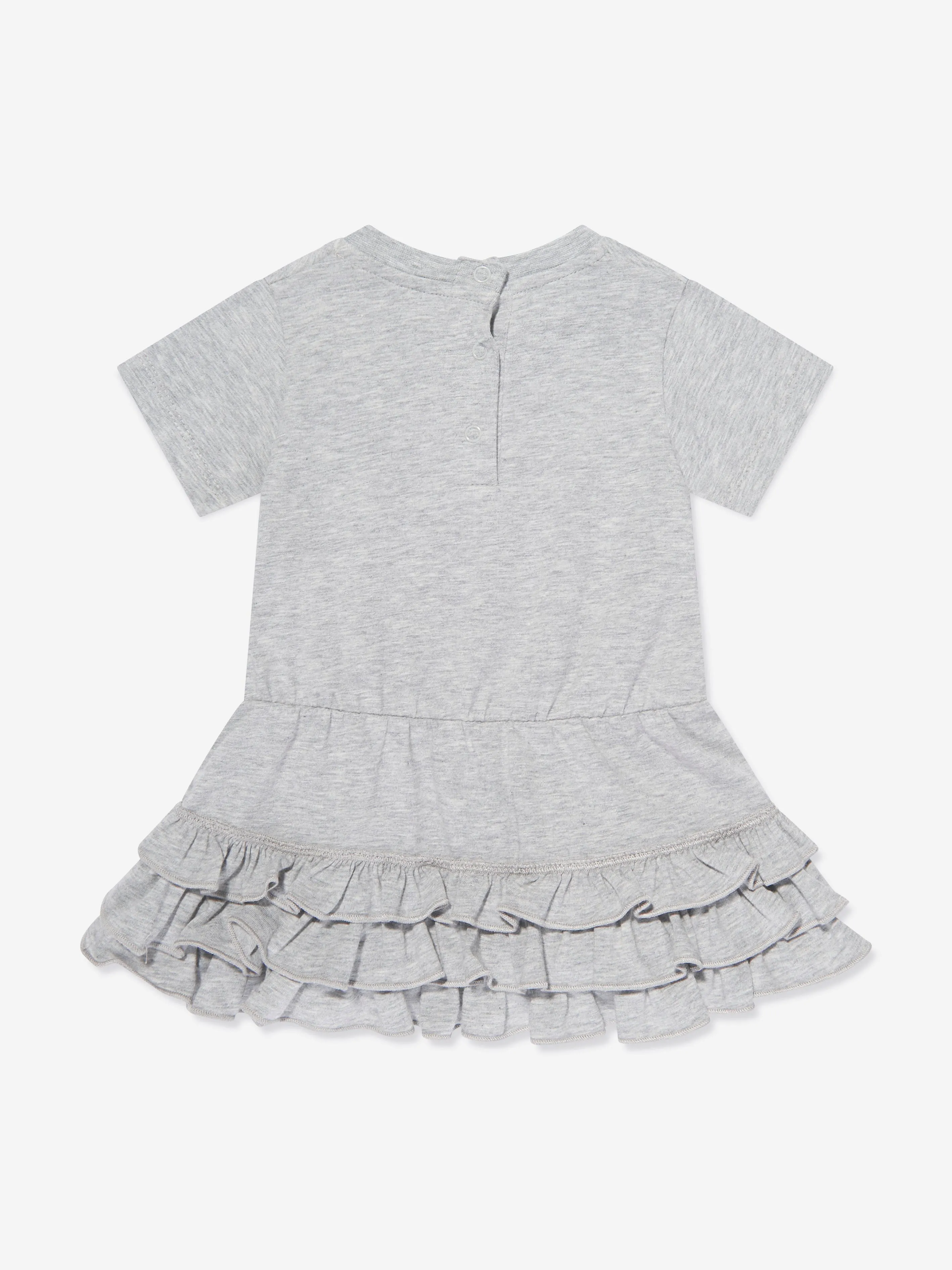 Moncler Enfant Baby Girls Rüschen-T-Shirt-Kleid in Grau