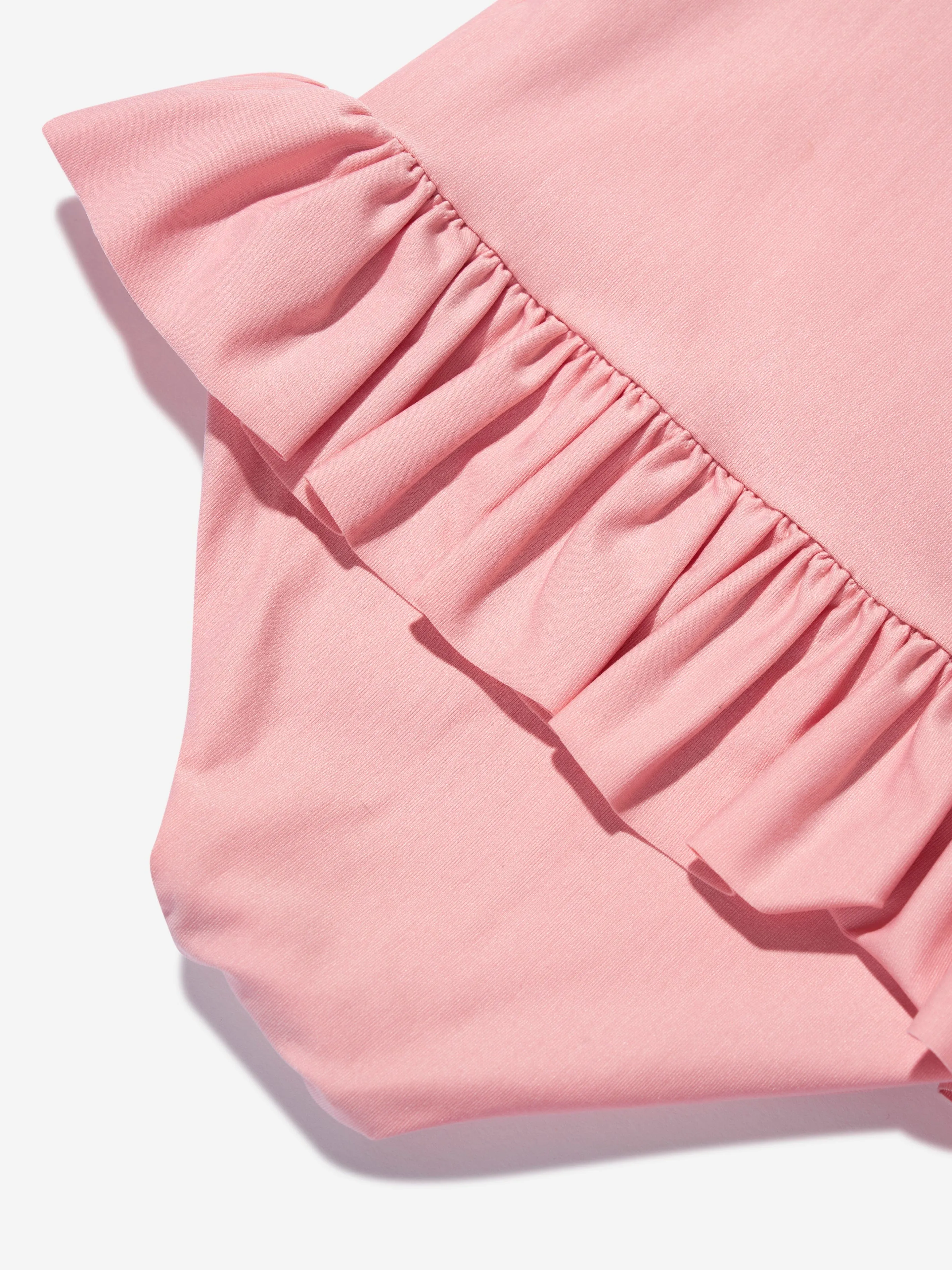 Moncler Enfant Badeanzug mit Logo für Baby-Mädchen in Rosa