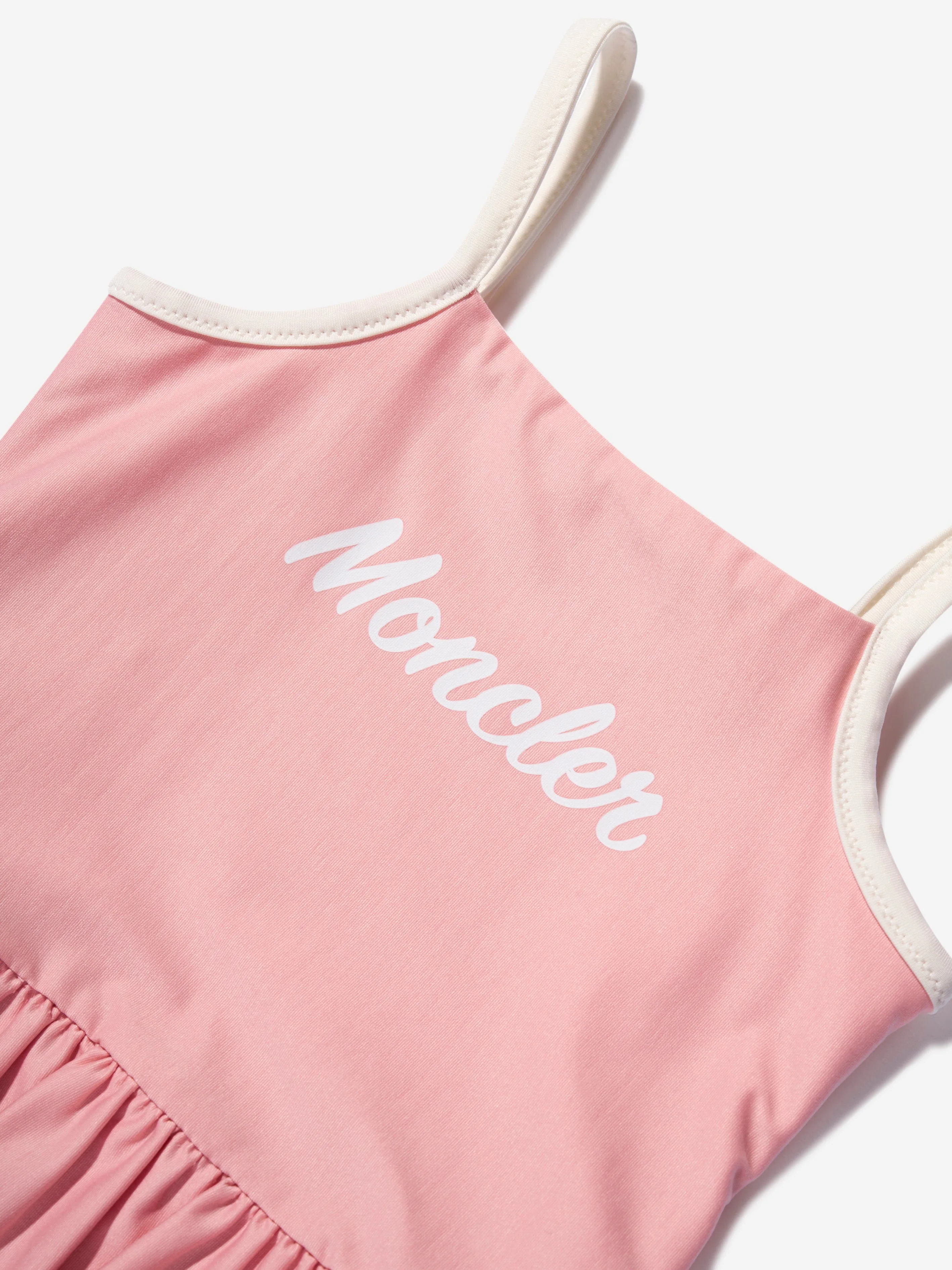 Moncler Enfant Badeanzug mit Logo für Baby-Mädchen in Rosa