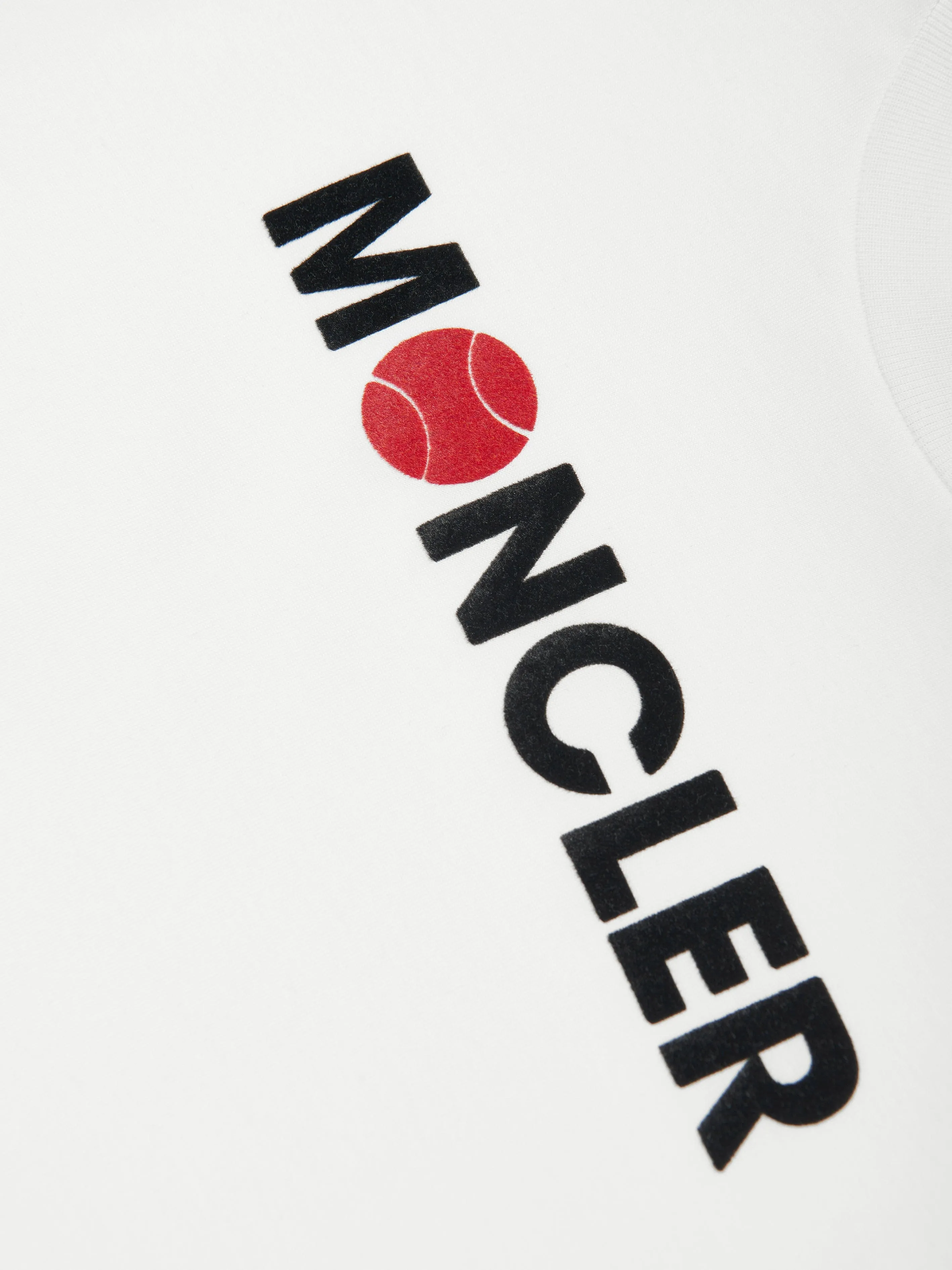 Moncler Enfant Jungen Basketball-Logo T-Shirt in Weiß