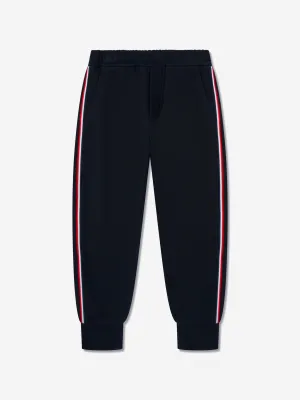 Moncler Enfant Jogginghose für Jungen mit Logo in Marineblau