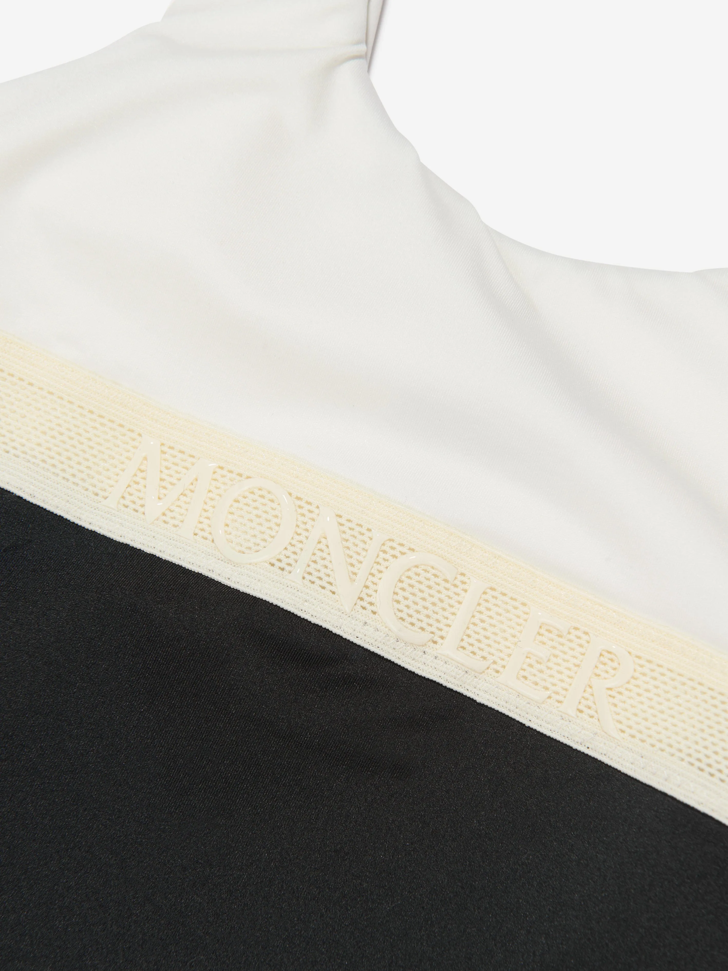 Moncler Enfant Mädchen Farbblock Badeanzug in Weiß