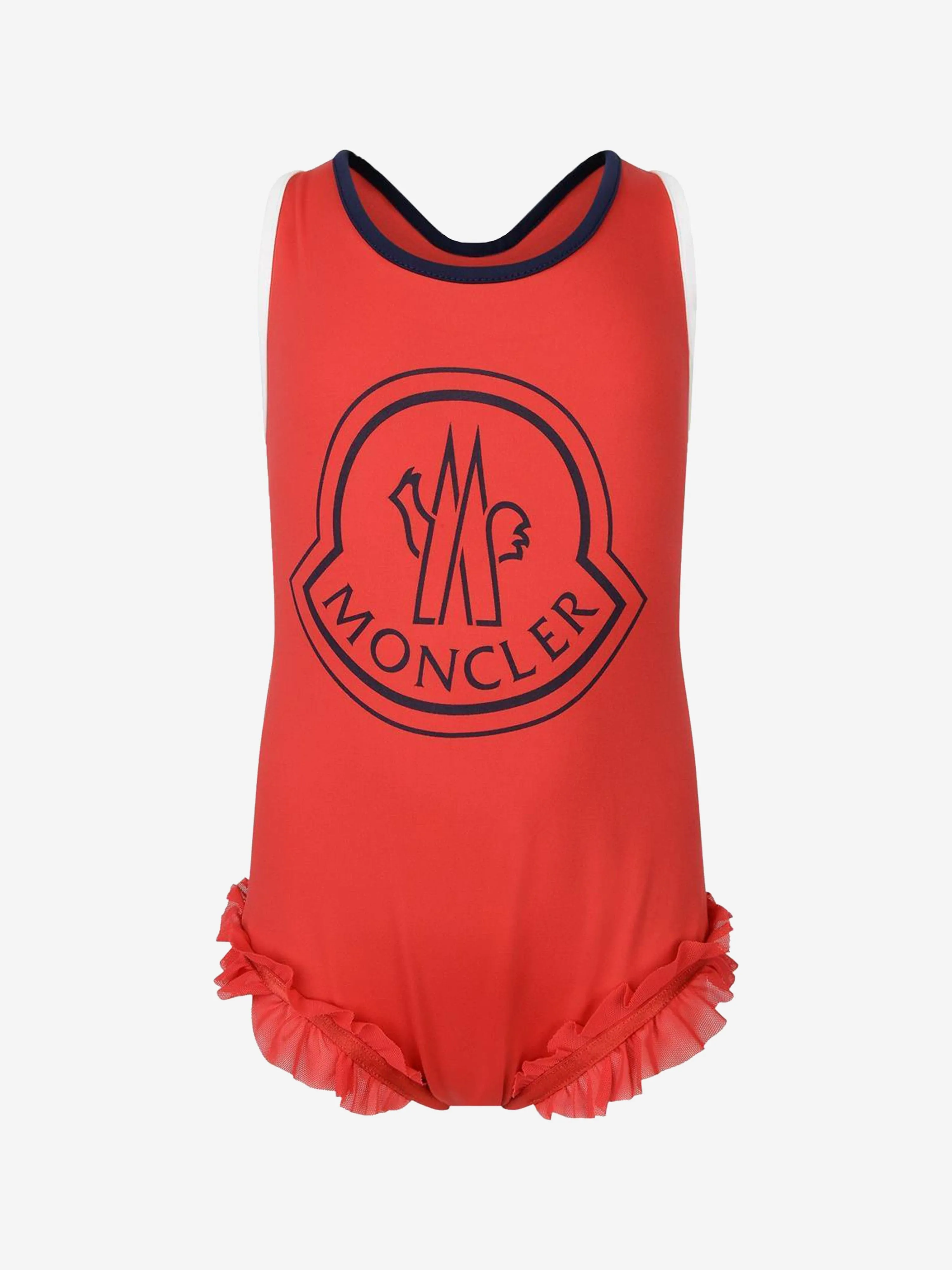 Moncler Enfant Mädchen Logo Badeanzug