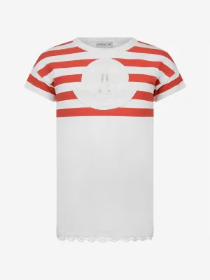Moncler Enfant Mädchen Gestreiftes Kleid