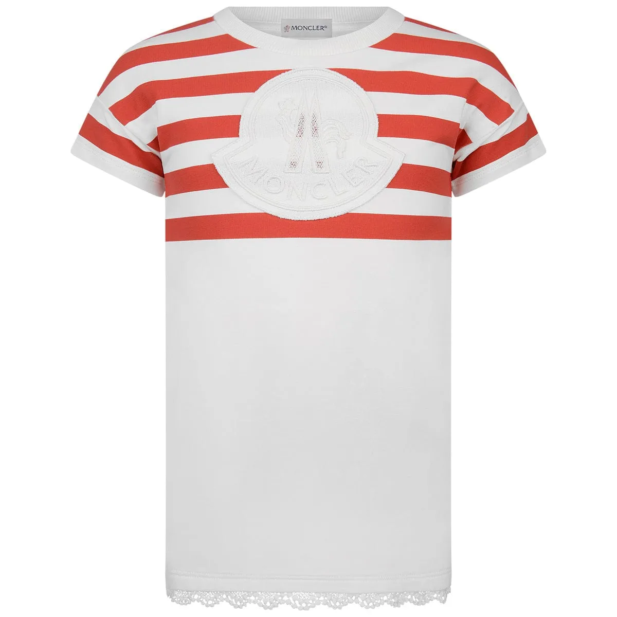 Moncler Enfant Mädchen Gestreiftes Kleid